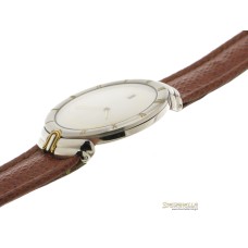 UNIVERSAL GENEVE quarzo acciaio cinturino pelle referenza 234100.01 new